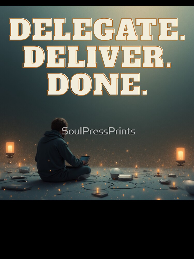 Delegate. Deliver. Done. by SoulPressPrints