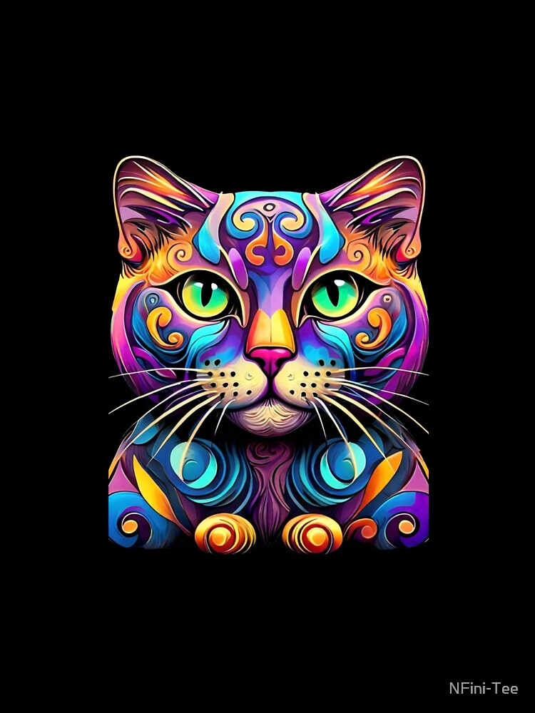 CAT GURU IN PASTEL by NFini-Tee