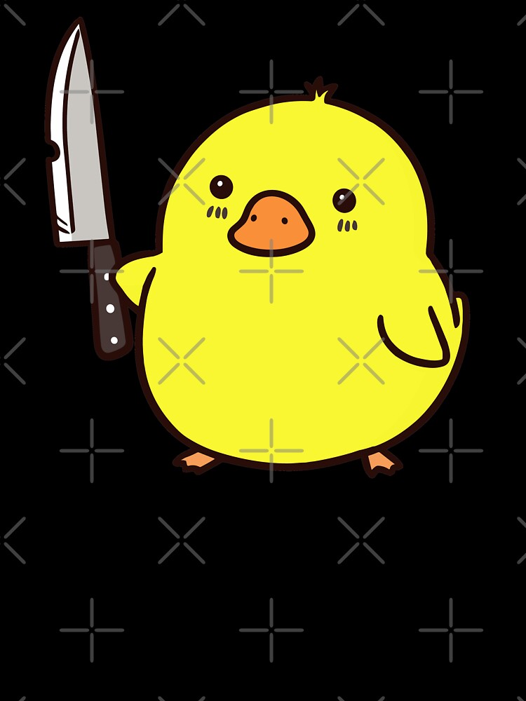 Cute Duck With Knife by Gkinoki