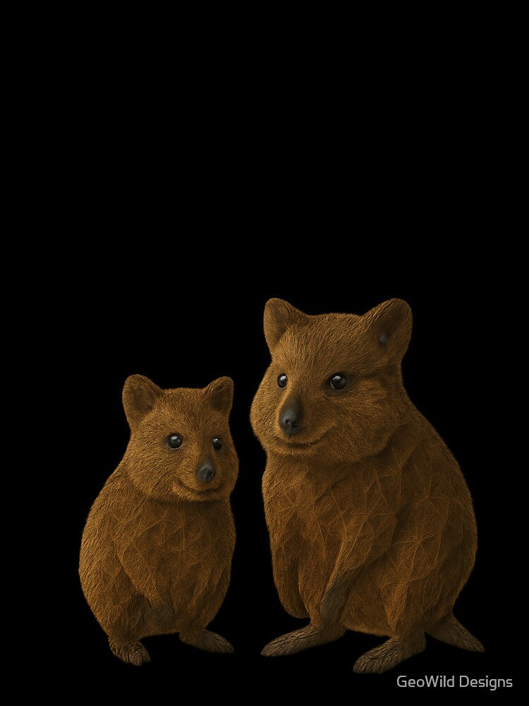 Smiles Start Here – Cute Quokka Animal Art by GeoWild Designs