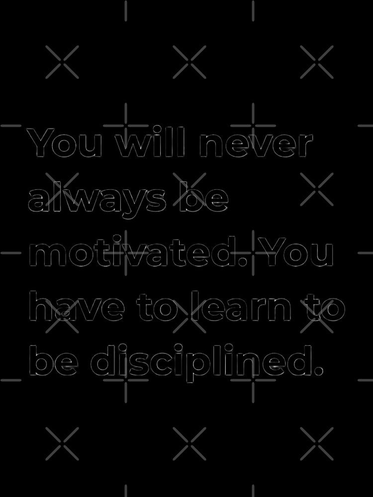 Discipline Over Motivation HD Sticker – New Year Gym Mindset Training Quote | 2026 new year resolution and goals by MillionaireGenZ ⭐⭐⭐⭐⭐ (5.0)