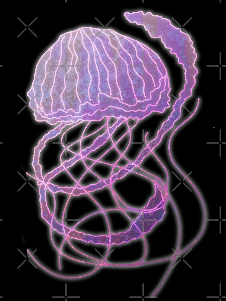 Purple Jellyfish (Transparent Background) by CadenceLG