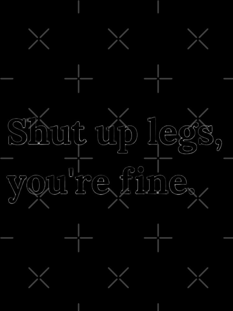 Shut Up Legs HD Sticker – Funny Leg Day New Year Gym Humor Quote | 2026 new year resolution and leg workout motivation by MillionaireGenZ ⭐⭐⭐⭐⭐ (5.0)