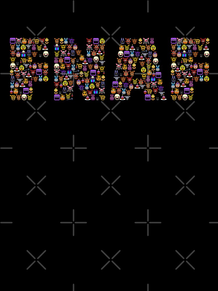 Five Nights at Freddy's - Pixel art - FNAF Typography by GEEKsomniac