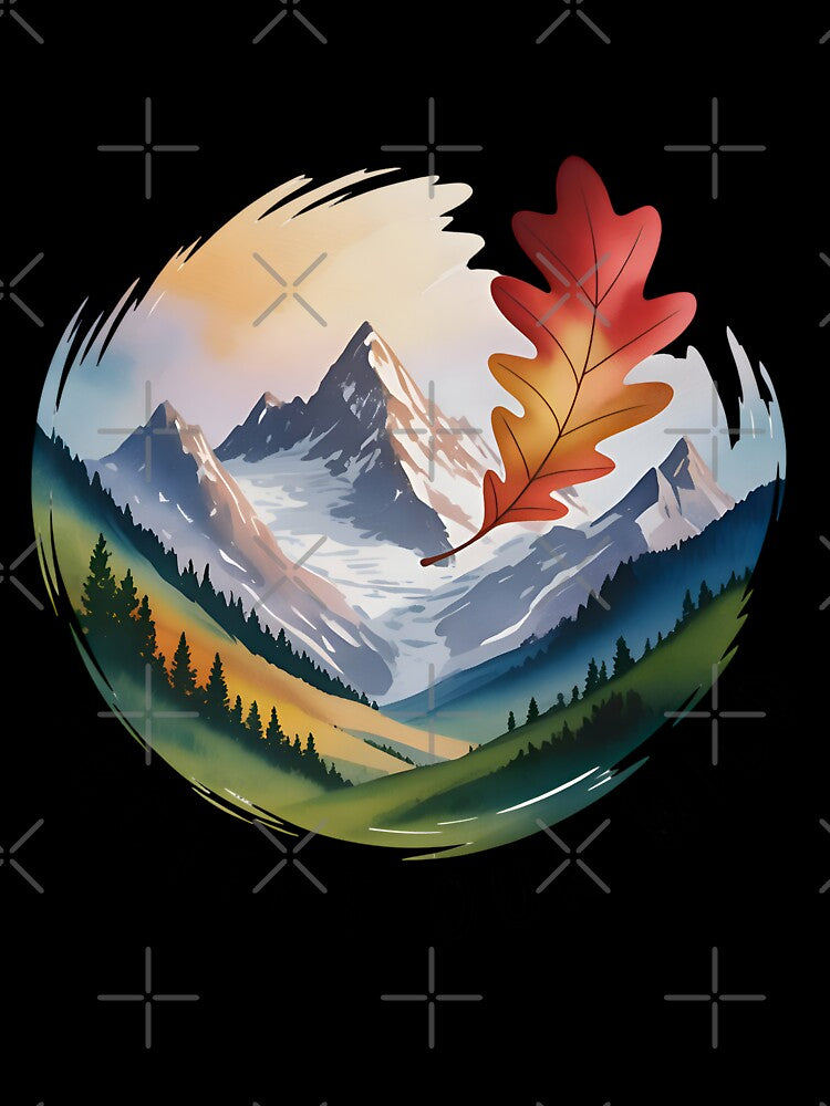 Protect Our Wild - Watercolor Mountain Landscape by Azraqcrafts