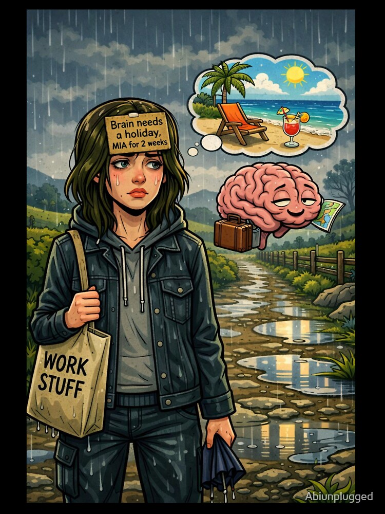 when mentally you are checked out by Abiunplugged