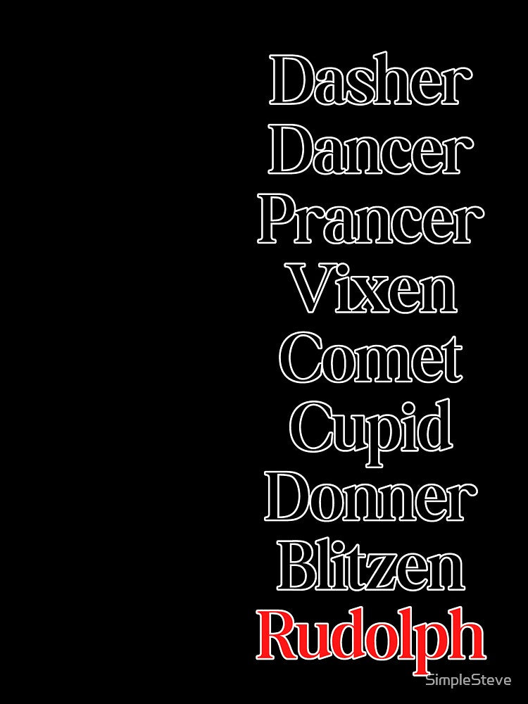 Simple Reindeer Names by SimpleSteve