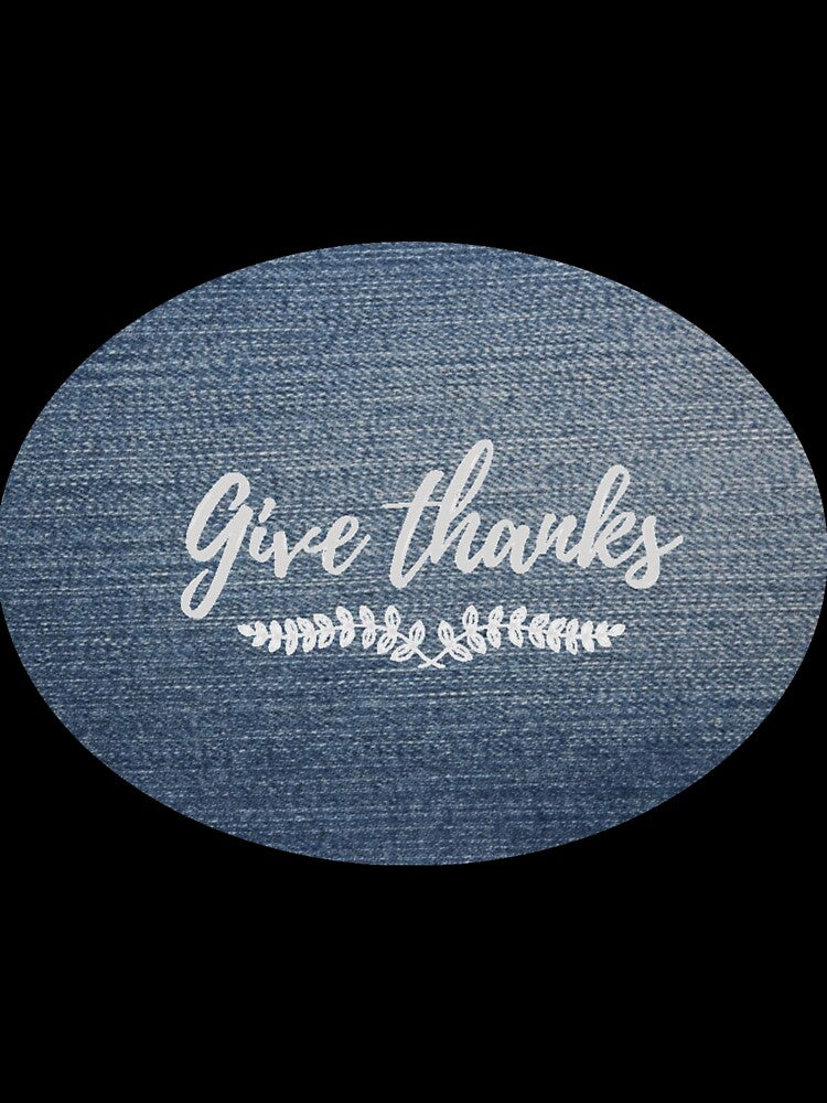 Give Thanks on Denim by cabindog