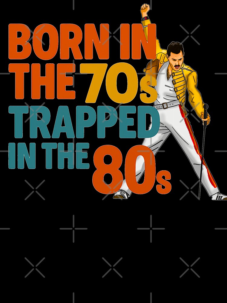 Born in the 70s Trapped in the 80s - Retro Design with Freddie Mercury by G-A-D-U