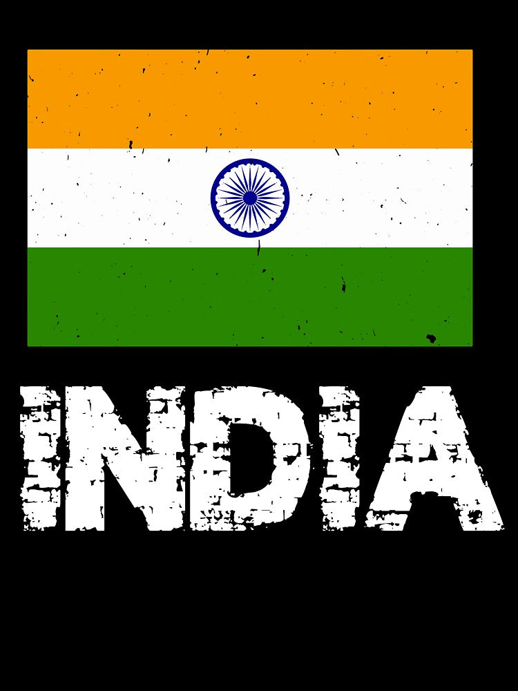 India Flag T-Shirt for Men and Women by AllStarMerch