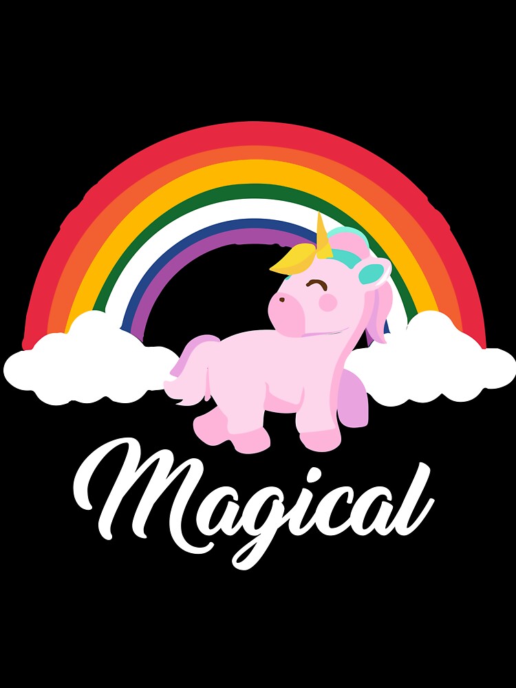 Cute Magical Unicorn T-Shirt by AllStarMerch