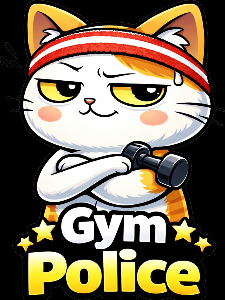 Part of the Gym Judgment Club–Gym Police by les 3 cerises store