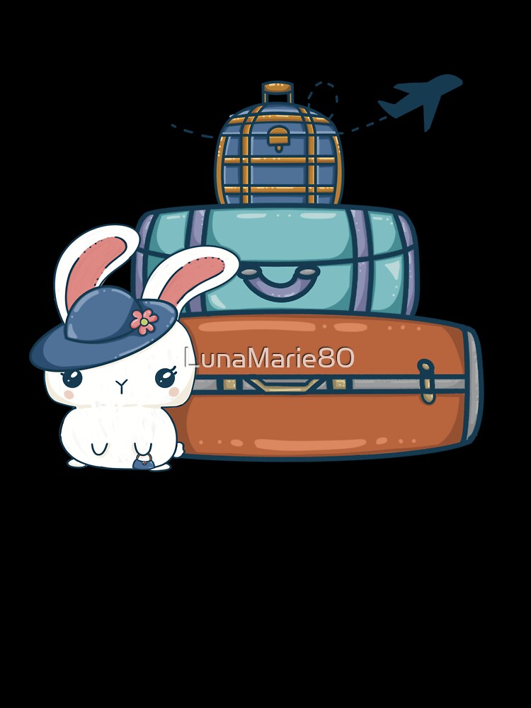 Travel With Me Kawaii Bunny by LunaMarie80