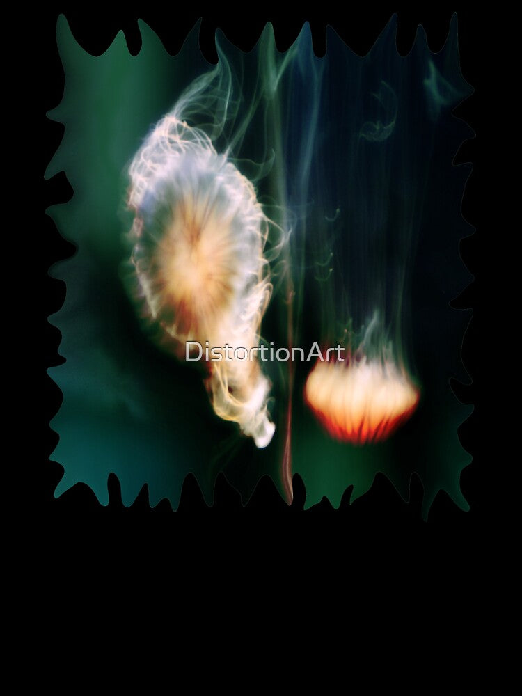 Jellyfish of the Blue-Green Electric Glow by DistortionArt