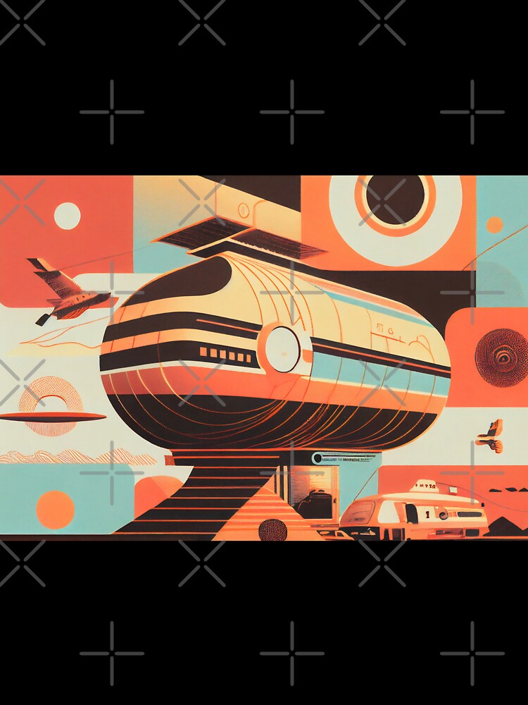 Background in 60s, 70s, 80s style. Wallpaper or poster by anytka
