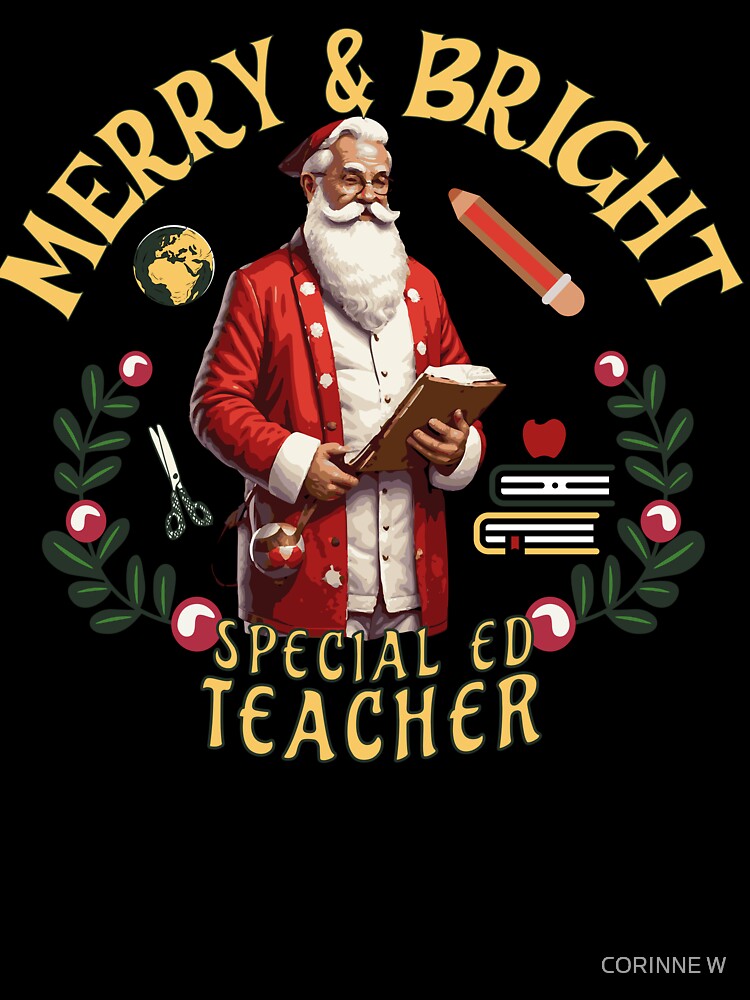 Gift for Sped Teacher, Christmas Holiday Special Education by CORINNE W
