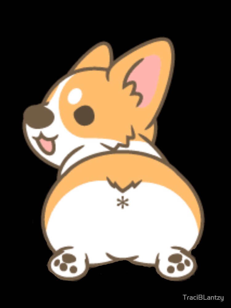corgi butt sticker by TraciBLantzy