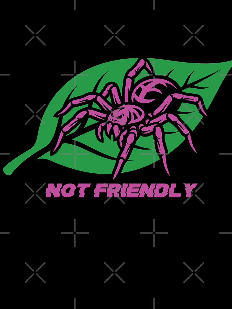 Not Friendly - Menacing Arachnid Solid Block Illustration by ZUMERI