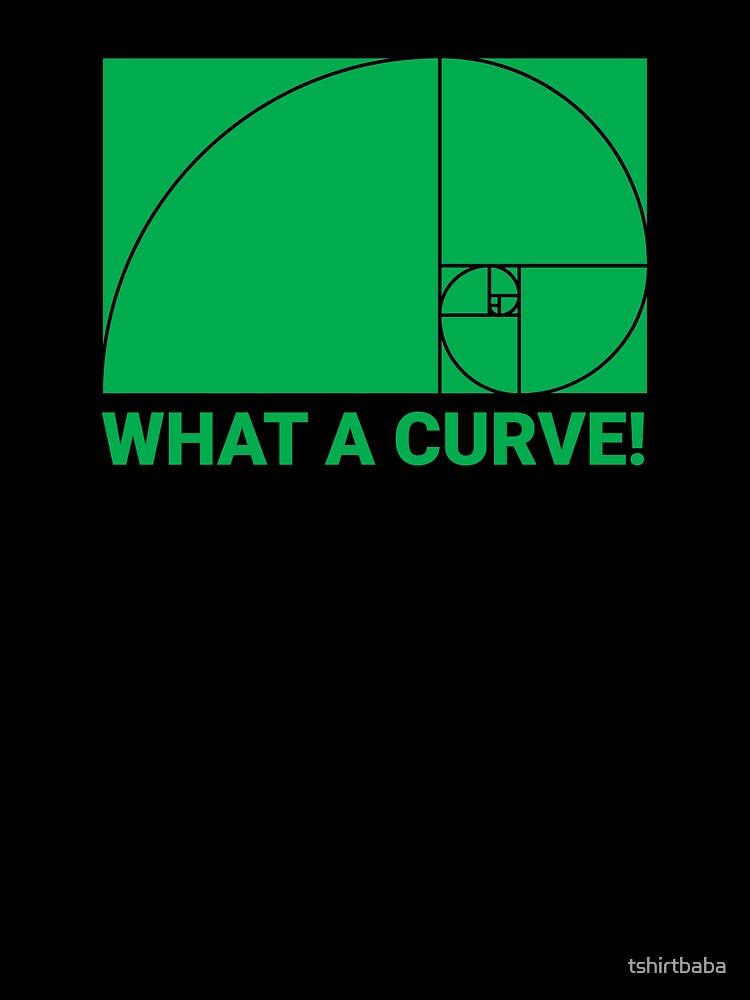 What a curve - Fibonacci series by tshirtbaba