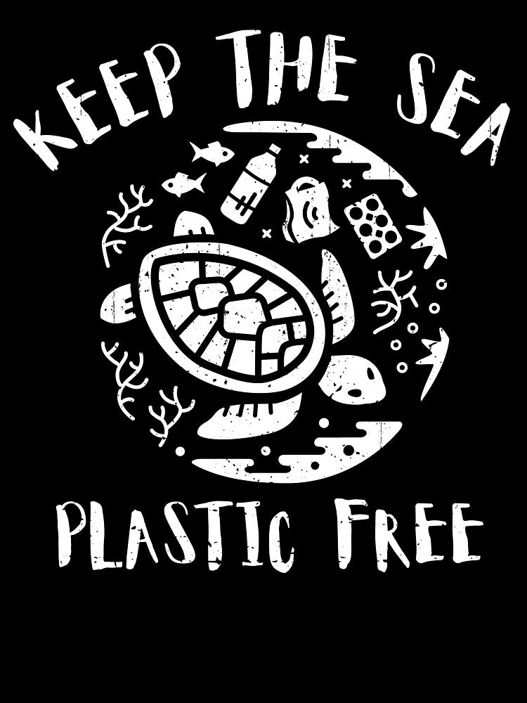 Keep The Sea Plastic Free - Turtle by Bangtees