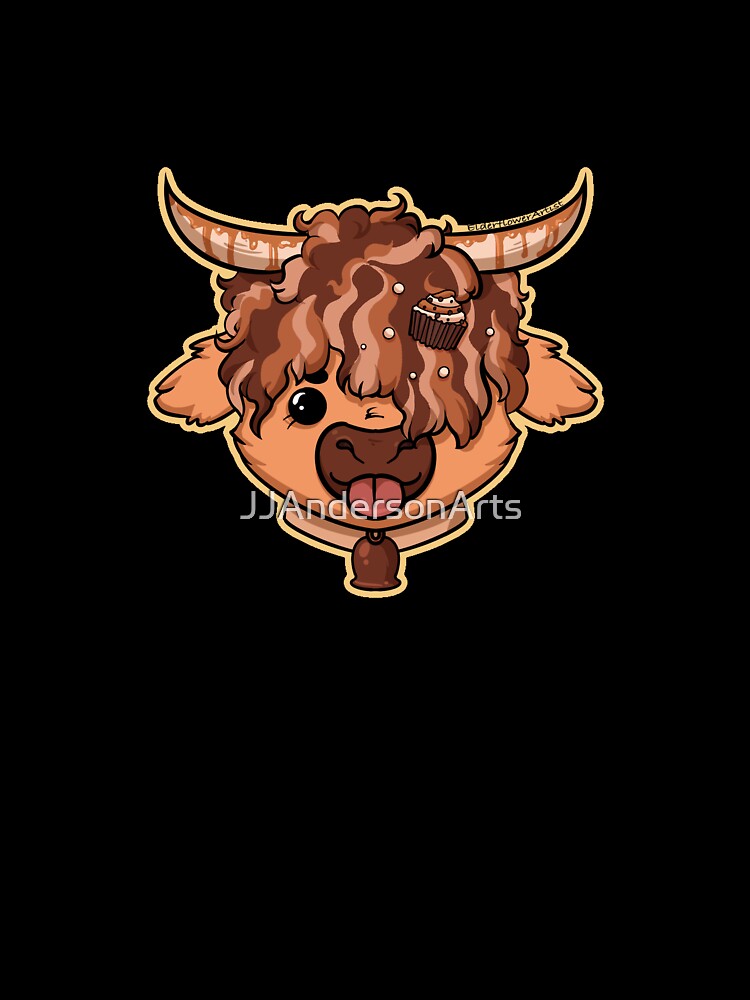 Dulce De Leche Highland Cow by ElderflowerArtist