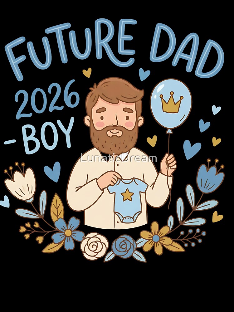 Future Dad 2026 Shirt – Baby Boy Coming Soon Pregnancy Announcement by LunaticDream