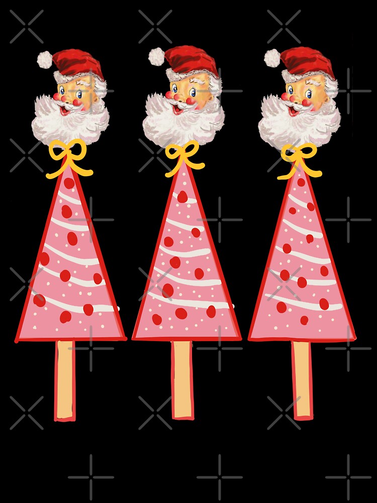 Santa Claus retro aluminum christmas trees by K Mussack