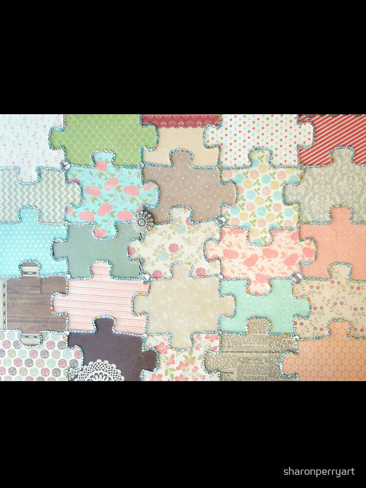 Rustic Jigsaw by sharonperryart