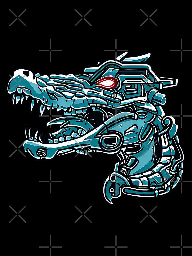 Cyber Dinosaur by Cityscape Canvas Co.