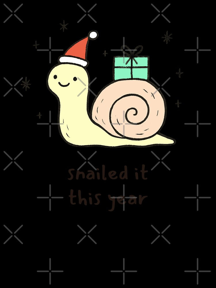 Snailed It! Funny Christmas Pun by gogopachinko
