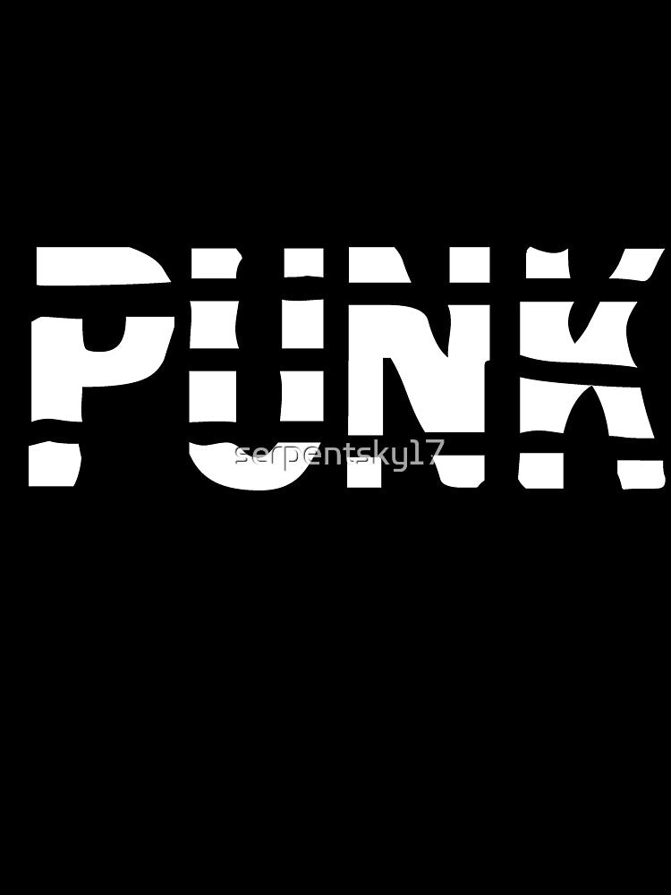 Punk - White Striped by SerpentSkyArts