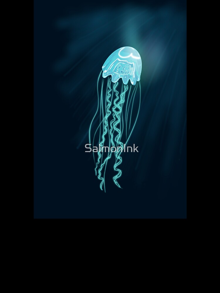 Bioluminescent Deep Sea Ocean Jellyfish by SalmonInk