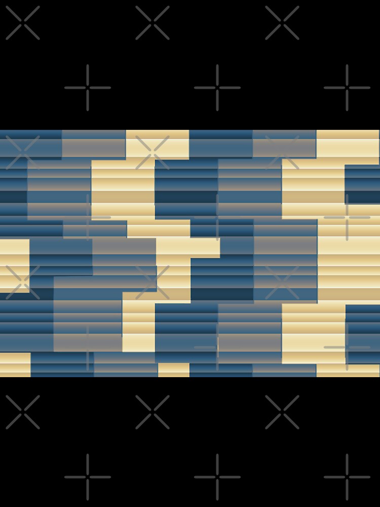 Triplay Blues-CHECKS AND SQUARES ozcushionstoo by ozcushionstoo