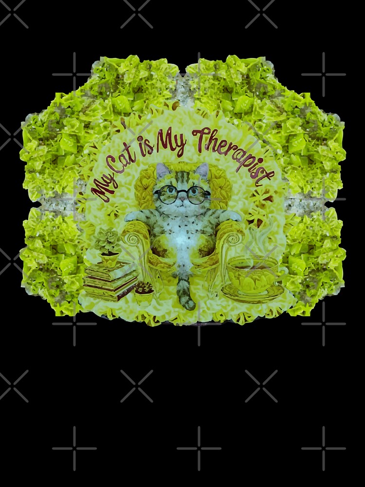 My Cat is My Therapist, Guided by Fluorite by ArtDesignTp