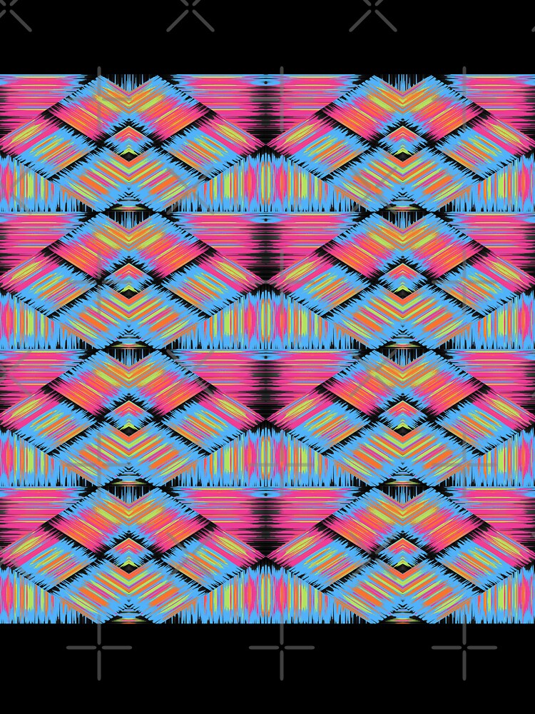 Colorful symmetrical striped patterns by RavenAMarie