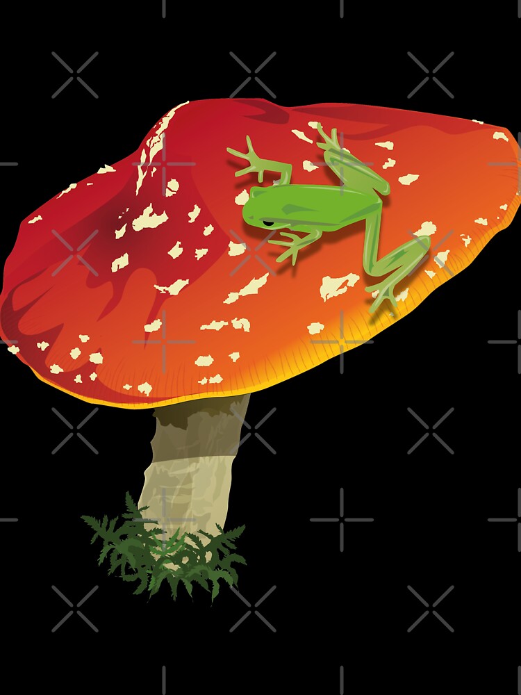 Frog on a mushroom by enriquepma