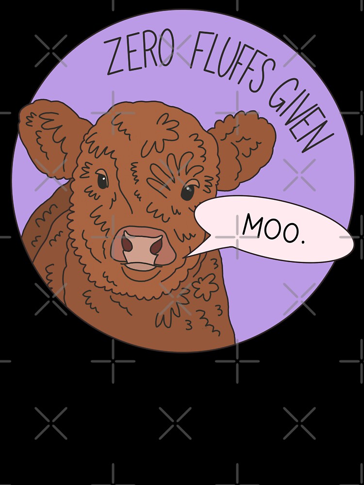 Zero fluffs given cow by PeachCatDesigns