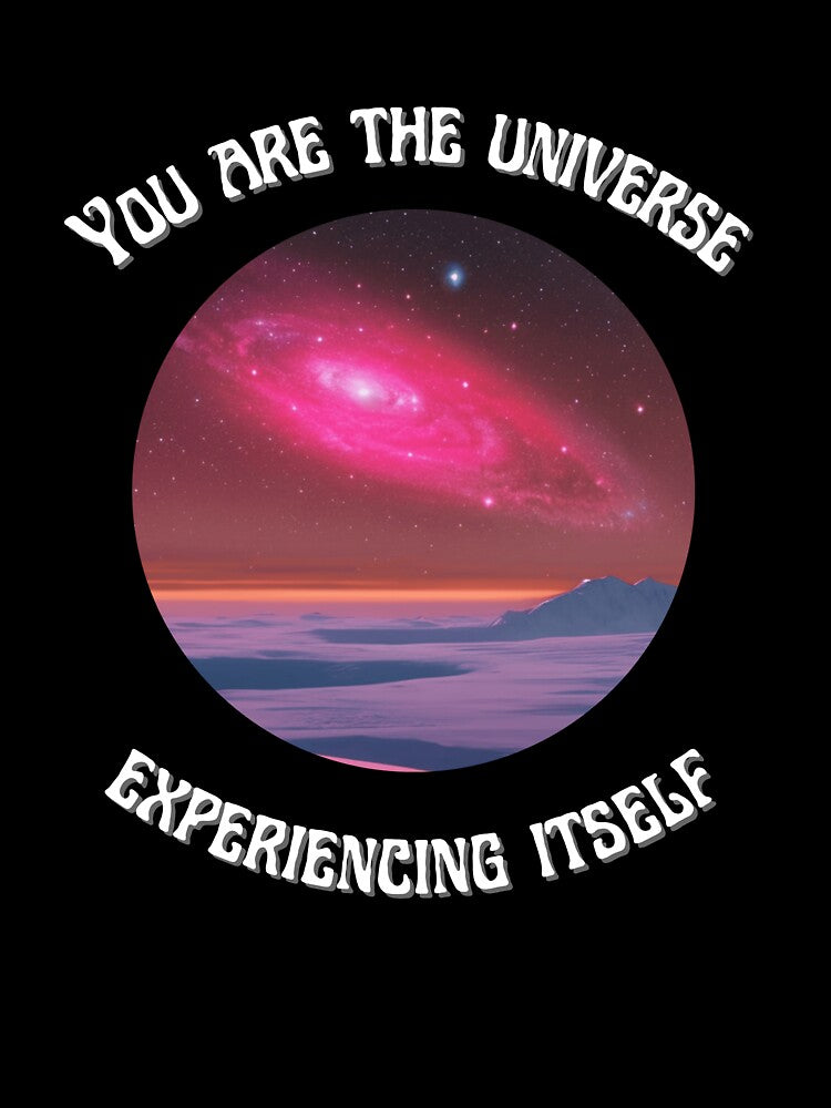 You are the universe experiencing itself - red galaxy by Girly-Universe