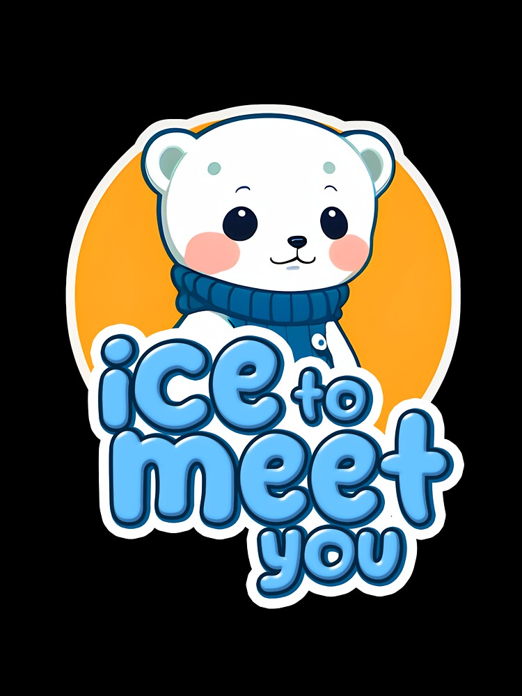 Ice to Meet You: Cute Polar Bear Sticker by RGB-crayon