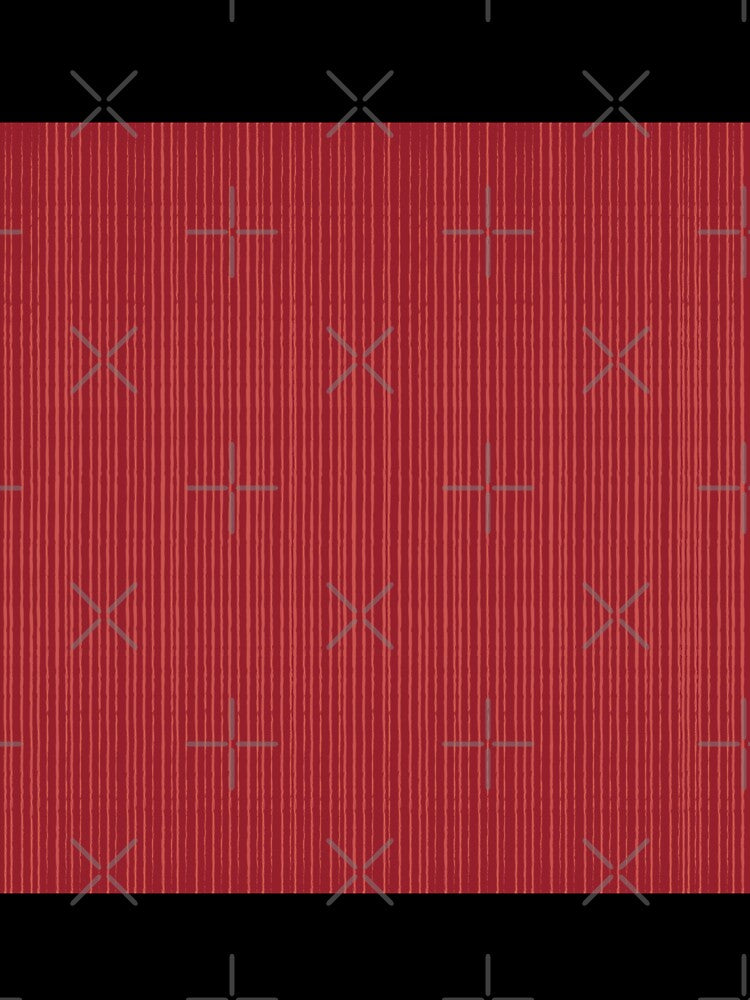 Xmas Red Color_ Dark Red (Straight Lines) by mimihuang creations