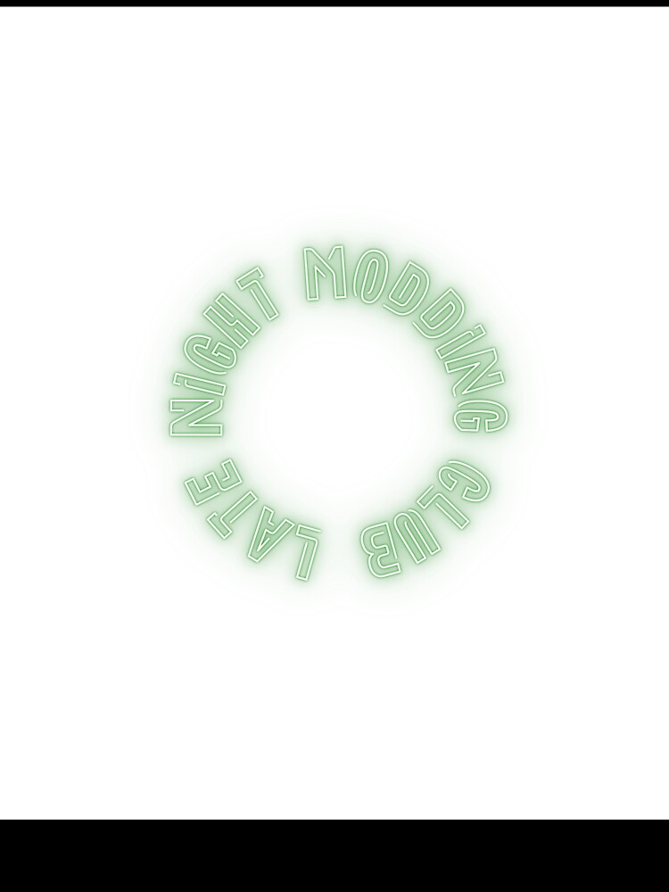 Late Night Modding Club - Neon Keyboard Badge by ThockStation