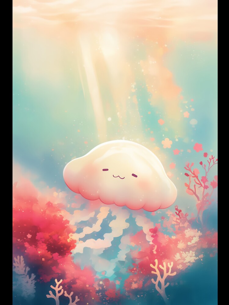 Blissful Jellyfish in Golden Light by AshiraCreations