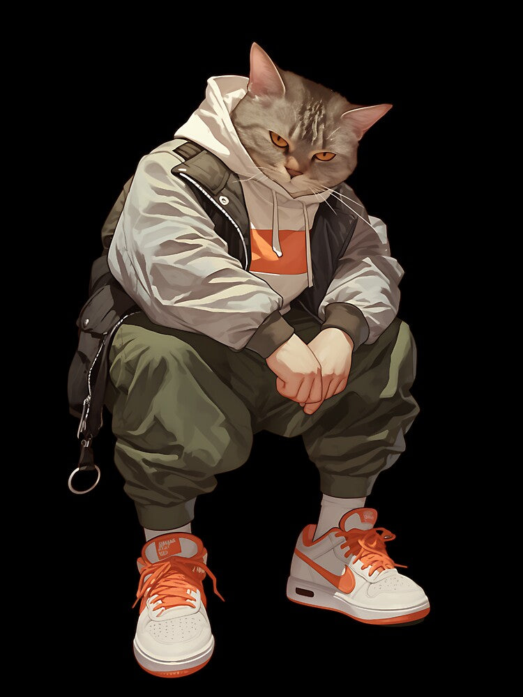 Streetwear Modern Cat by bapupa