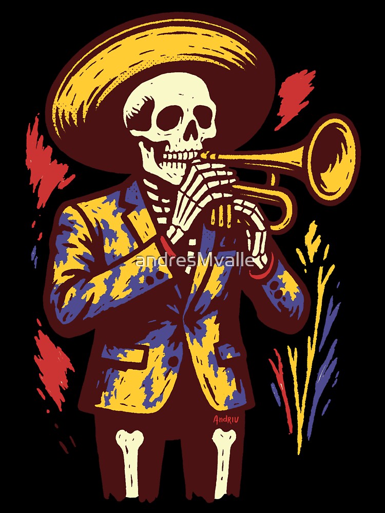 Skeleton Mariachi by andresMvalle