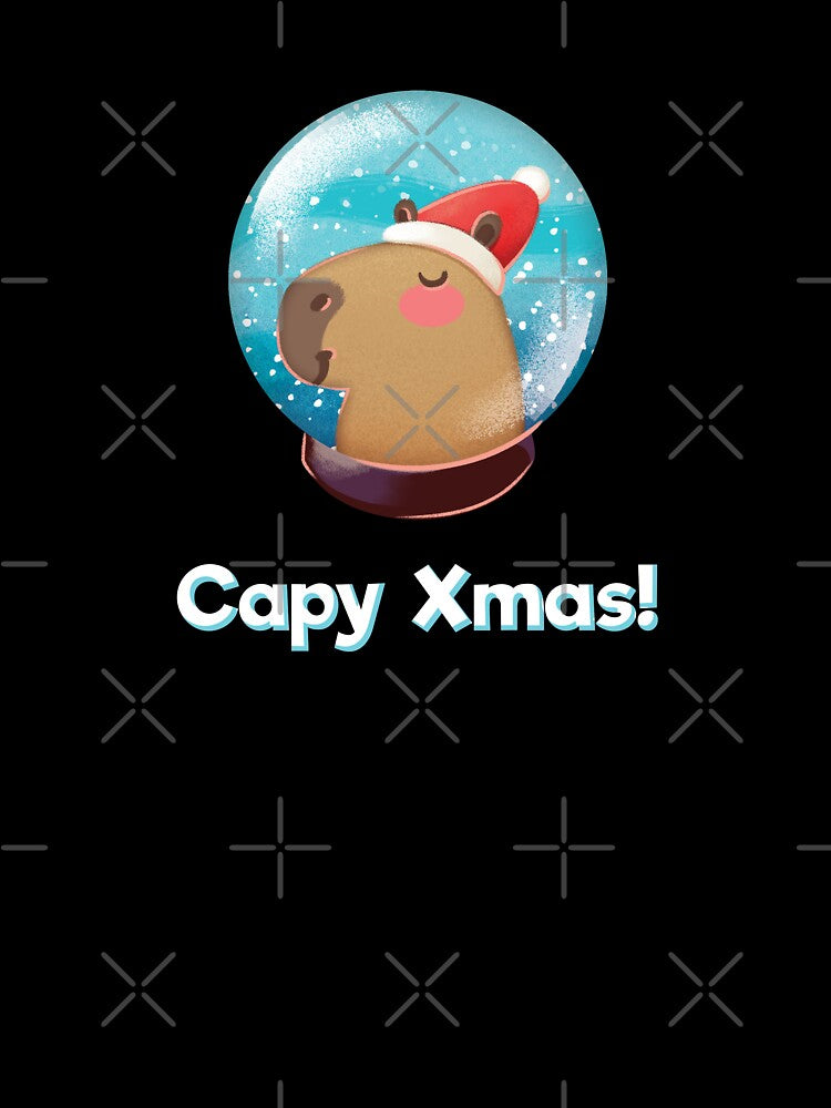 Capybara Capy Xmas Christmas by supermara
