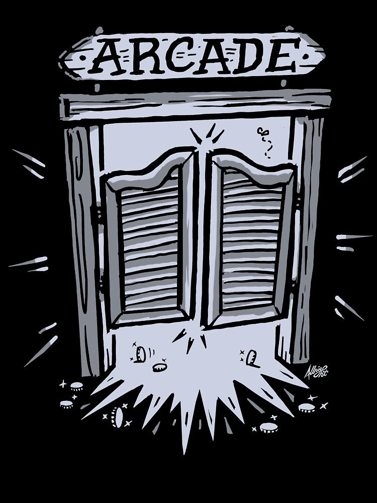 Arcade Saloon Doors - Western Barcade by BradAlbright
