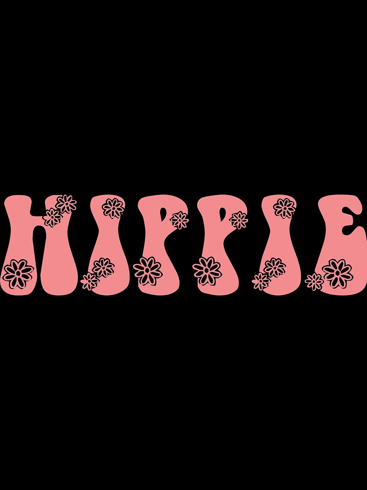 hippie flower font in pink by shop-rosie