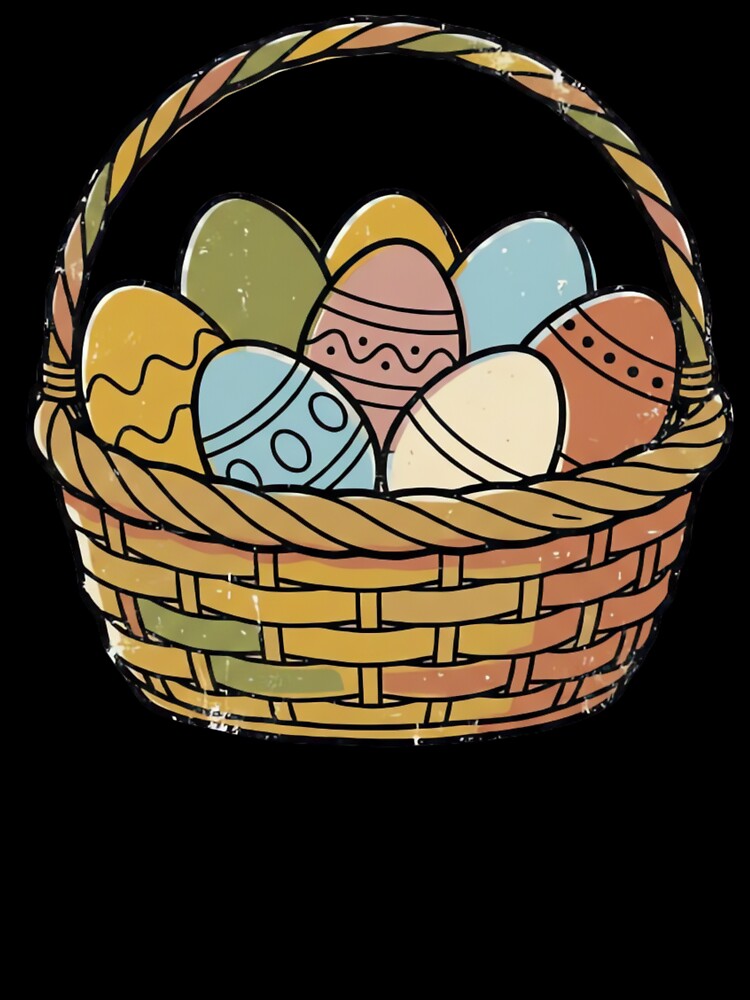 Easter Basket with Patterned Eggs by urbinet