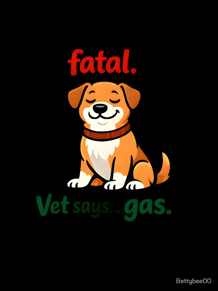 Online Diagnosis Says Fatal – Funny Veterinary Dog Humor Design by Bettybee00