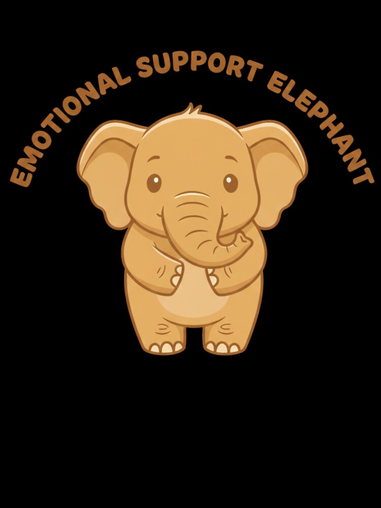 Elephant Minimalist Sticker Savanna Emotional Support Art by SavannaStrikes